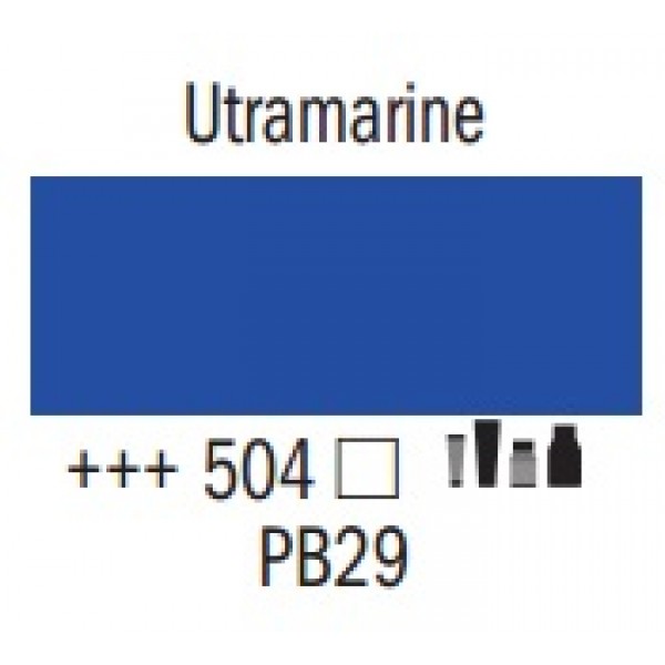 Amsterdam pūšamā krāsa, ultramarīns 504
