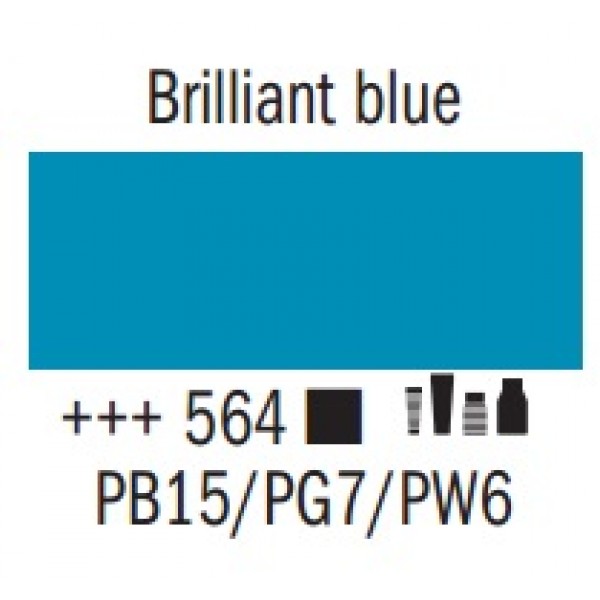 Amsterdam pūšamā krāsa, briljanta zils 564