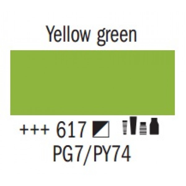 Amsterdam pūšamā krāsa, dzeltenzaļš 617 