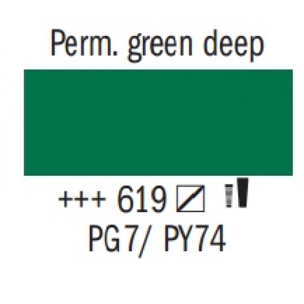 Amsterdam pūšamā krāsa, permanents tumši zaļš 619