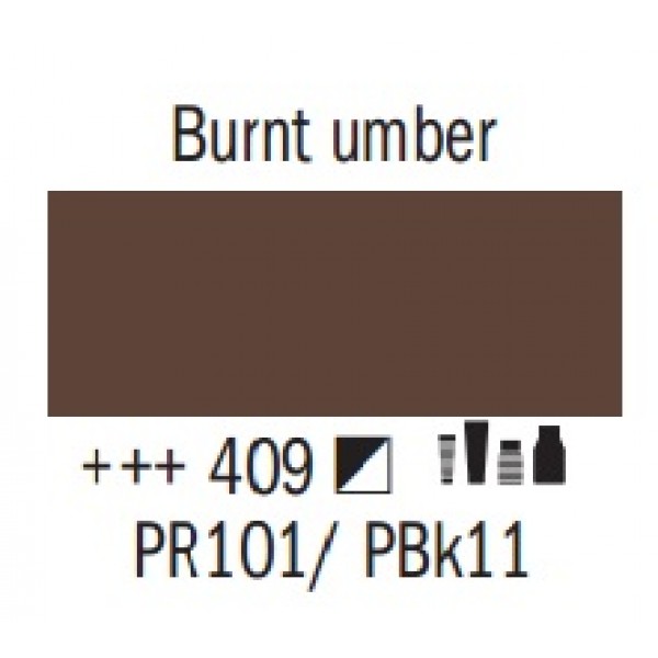 Amsterdam pūšamā krāsa, dedzināta umbra 409