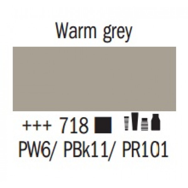 Amsterdam pūšamā krāsa, silti pelēkais 718