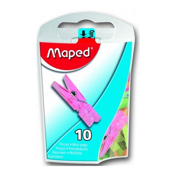 Dekoratīvie krāsainie knaģīši plastmasas kastē 10gab., 33mm