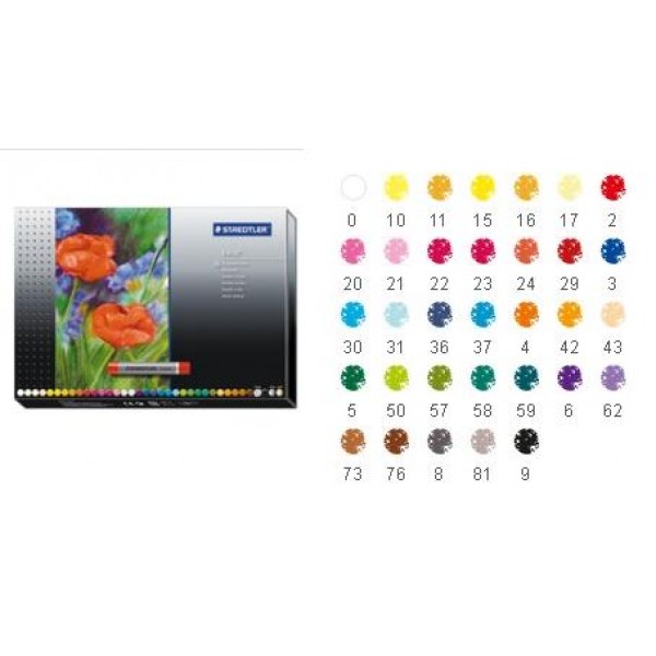 Eļļas pasteļi Staedtler , 36 krāsas