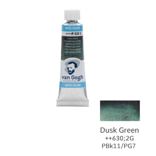 Akvareļu krāsa van Gogh tūbiņā,''krēslas'' zaļā 630; 10 ml