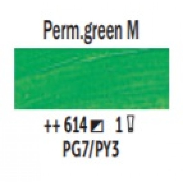 Eļļas krāsa Van Gogh perm. zaļais vidējs 614 ; 200 ml 